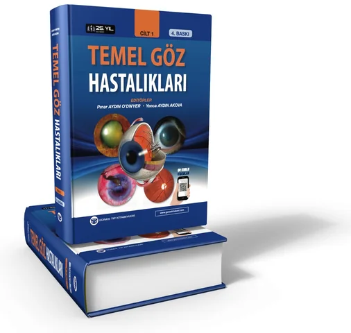 Temel Göz Hastalıkları, 4. baskı (Güneş Tıp Kitabevleri, 2024) kitabının kapağı