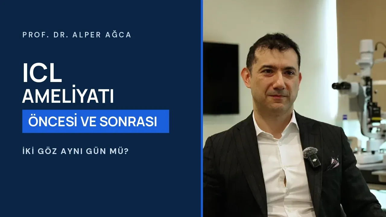 ICL (fakik göz içi lens) ameliyatı öncesi ve sonrası — video kapağı